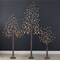 Best Choice Products Set of 3 Lighted Twig Birch Trees, 4ft, 6ft, 8ft w/ 300 LEDs, Warm White, Multicolor Lights